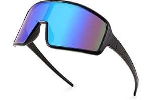 WANWAN Men and Women's Sunglasses, Cycling Sports Glasses 80s Baseball Glasses for Youth Kids Teens