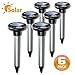 Vekibee Pack of 6 Solar Mole Repeller Sonic Spike Gopher Repellent Ultrasonic Vole Deterrent Mole Chaser Rodent Repellent Ultrasonic Pest Control Ultrasonic Good As Mole Killer Poison