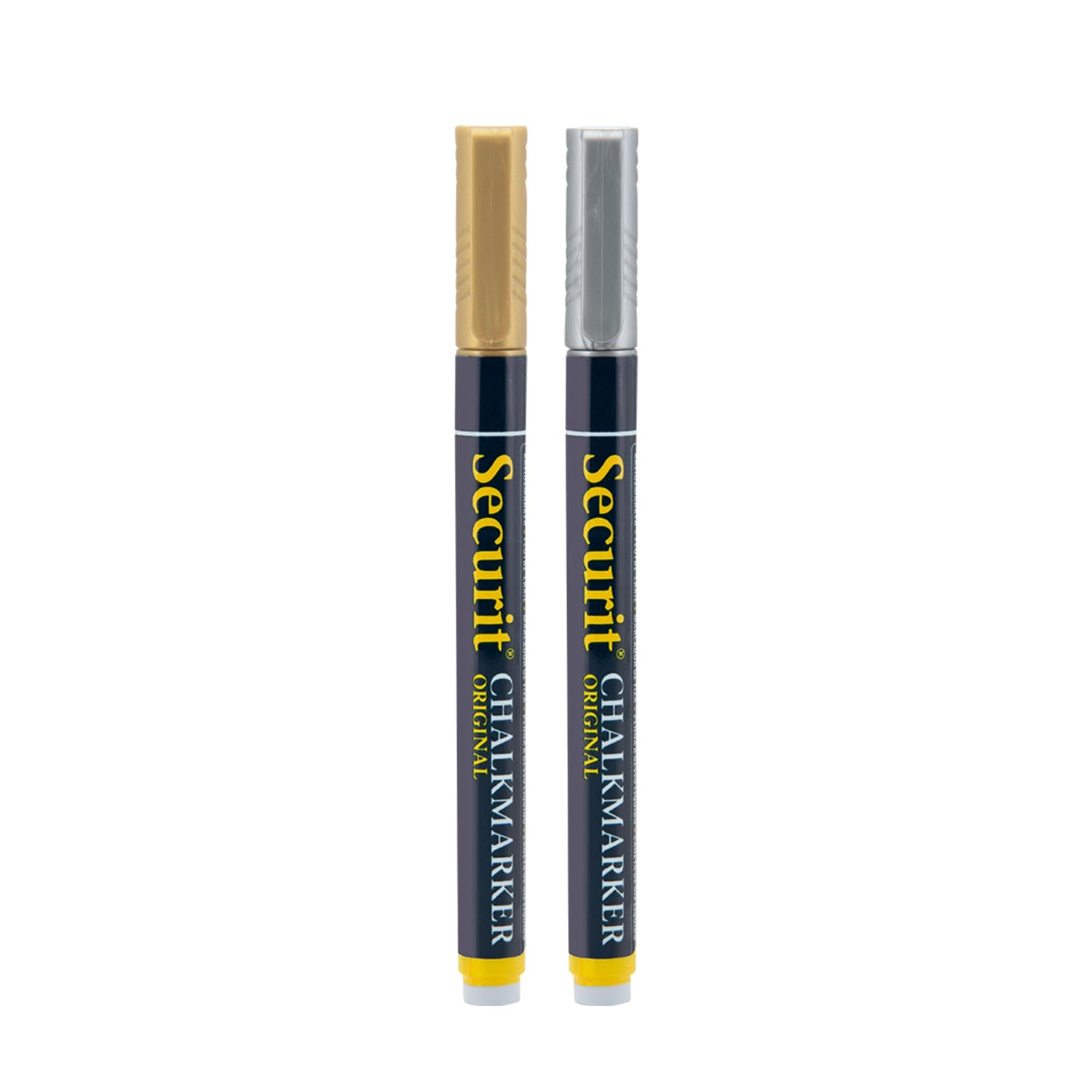 Securit Liquid chalkmarker gold and silver - 1-2mm Nib - Set of 2 22.5 x 8 x 1.2 cm
