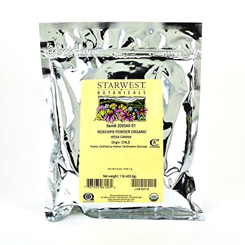 Starwest Botanicals Organic Rosehips Powder, 1 Pound