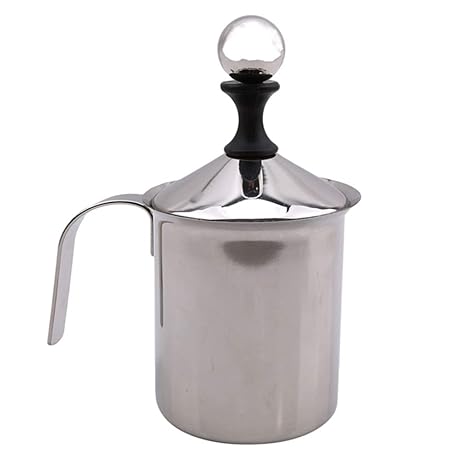 MOONRING Edelstahl Milker Doppelgitter Cappuccino Milch Abdeckung Haar Werkzeuge DIY Phantasie Kaffee Kunst Creamer Werkzeuge