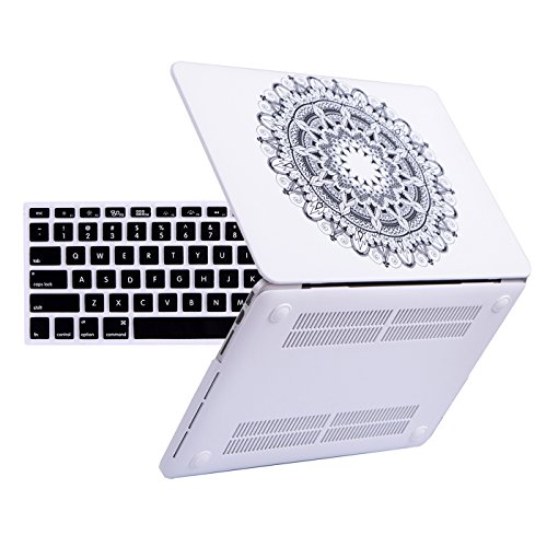 HDE Hard Shell Case for MacBook Pro 13 Inch (Retina Models: A1425/A1502), Fractal Mandala