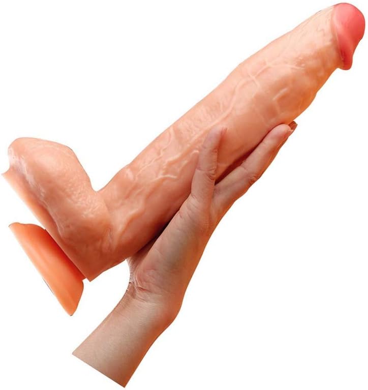 UsmanZY6 Dǐcks fōr Wōmēn Tòy, Flesh Color Relaxation Pressure Big Adjustable Collocation Couple Huge Tool Gift Stick L:12.2",D:2.36"