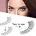Fake Eyelashes Wenida 5 Pairs Reusable 100% Handmade Soft Long Thin Natural look False Eyelashes