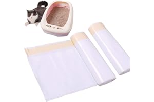 HoaBoly Cat Litter Box Liners, Jumbo Drawstring Cat Litter Pan Bags Heavy Duty, Durable Kitty Litter Bags for Cats,Pet Suppli