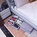 Under Bed Shoe Storage Organizers and Cotton Fabric Bags, 2 Pc Shoe Organizers with Adjustable Dividers and 2 Pc Cotton Storage Bags with Large Capacity for Storing Footwear, Clothes, Coats, and Linen
