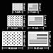 Star Stencil 50 Stars American Flag Template and 2 in 1 USA Flag Stencil for Painting on Fabric, Paper, Wood, Wall, Multiple Use
