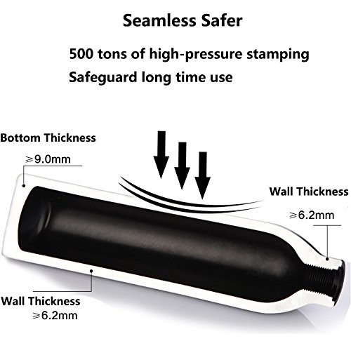 image for IORMAN 0.35L 4500psi Paintball Tank（Empty Bottle） Aluminum Air Cyc