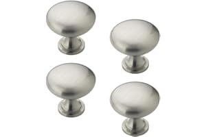 AMEROCK Allison Mushroom Knob [Set of 4] Finish: Satin Nickel