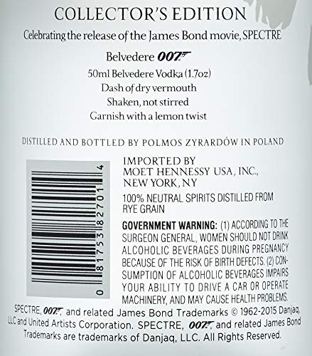 BELVEDERE Wodka 007 James Bond SPECTRE Collector's Edition (1 x 1.75 l) – Bild 5