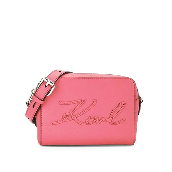 karl lagerfeld luggage pink