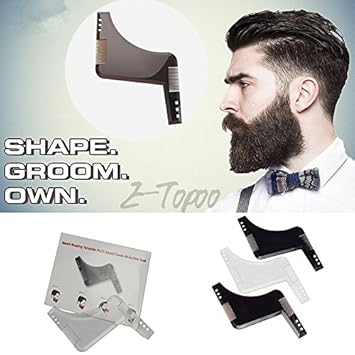 Beard Comb Men Shaping Tool Transparent Template Styling Comb For