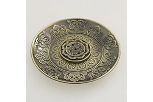 Lotus Incense Holder Decorative Plate Burner Ash Catcher Jewelry Dish Brown