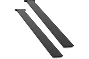 HARDOW Hidden Island Countertop Support Bracket 2 Pack Black 36 Inch Heavy Duty Granite Countertop Bracket Iron Island Support Brackets for Granite Quartz Wood