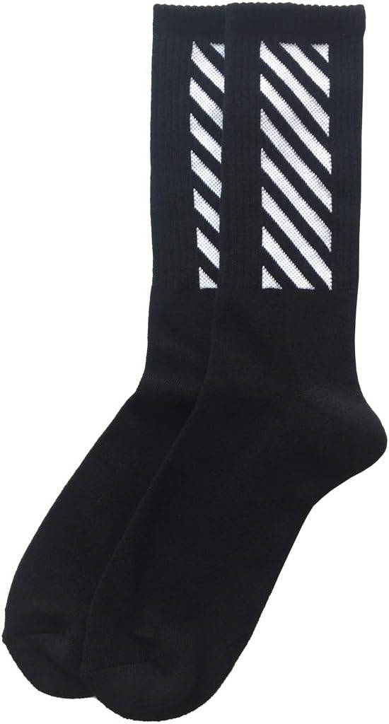 Diagonal Striped Streetwear Socks