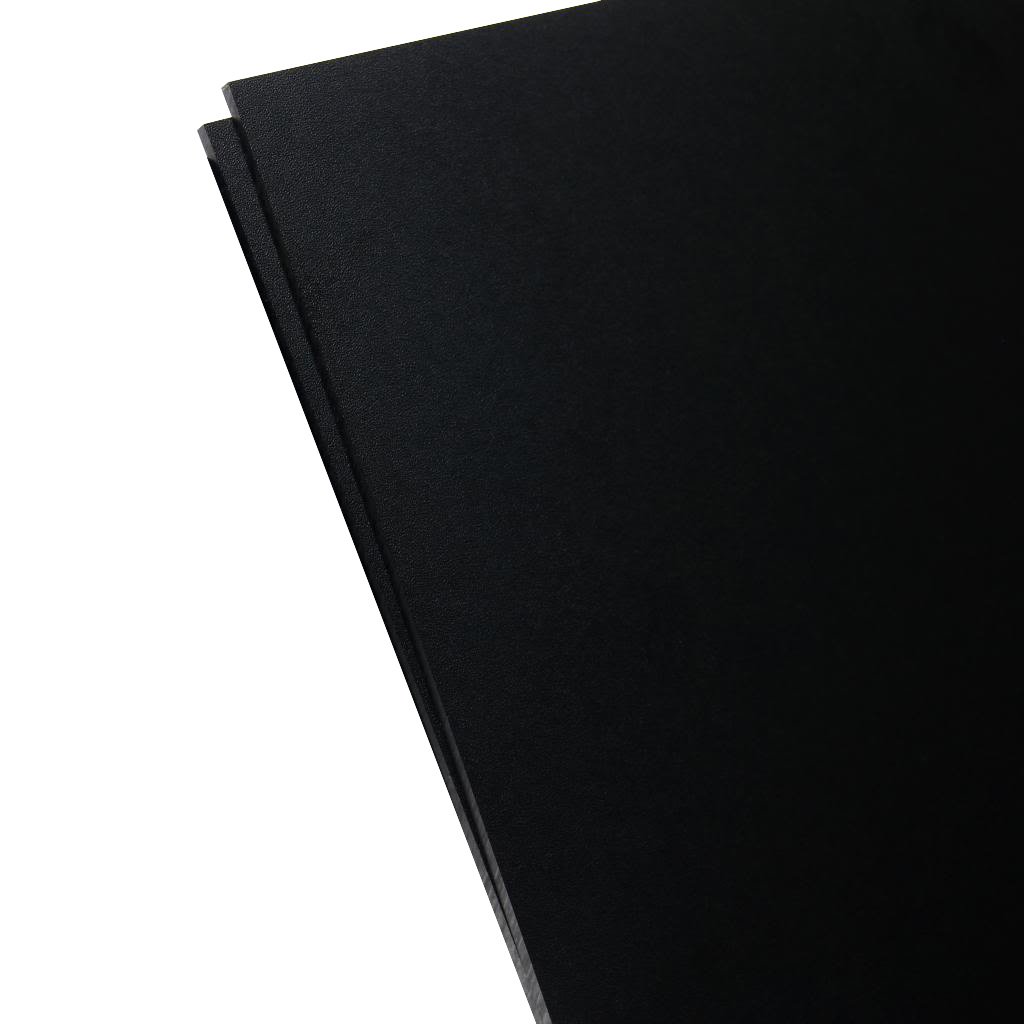 Plastics 2000 - KYDEX Sheet - 0.118" Thick, Black, 8" x 12", 2 Pack