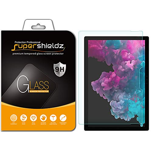 Supershieldz for Microsoft Surface Pro 7, Surface Pro 6, Surface Pro 5 and Surface Pro 4 Tempered Glass Screen Protector, 0.33mm, Anti Scratch, Bubble Free