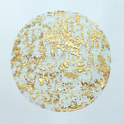 Snowkingdom Gold Round Disposable Placemats 13 Inch