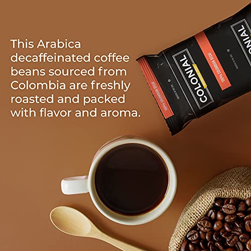 Colonial Coffee Packets, Pre Ground Coffee Packs, Decaf Colombian