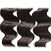 Dinoce Body Wave Bundles Human Hair Body Wave 100% Unprocessed Virgin Hair Weave 3 Bundles Natural Color for Black Women ( 14 16 18 inch )
