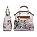 Realer Women's Handbags Purse Tote Bags Female Crossbody Bags 3 Pcs Shoulder Bags Top-Handle Handbag PU Leather Set