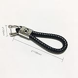 Hongyingcar For Lexus Logo Emblem Key Chain Key Ring Metal Alloy BV Style Black Leather Gift Decoration Accessories (Black)