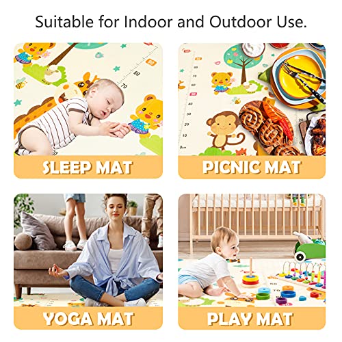 Gentle Monster Baby Play Mat, Extra Large Foldable Play Mat For Baby