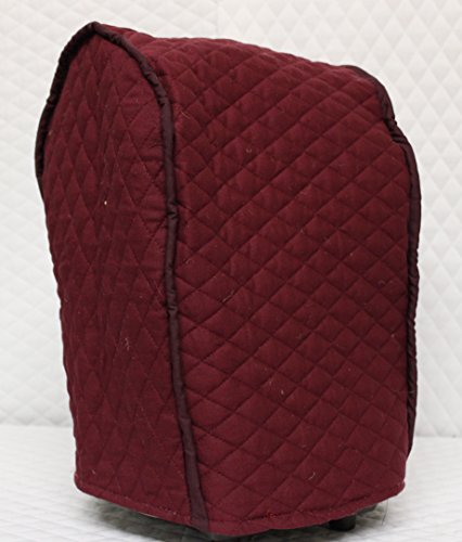 Click Here to See More Images Burgundy Quilted Coffeemaker Cover