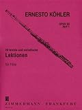 20 leichte und melodische Lektionen op. 93 Heft 1 für Flöte solo: in fortschreitender Schwierigkeit by 