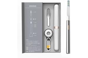 MiroShine Electric Toothbrush - Sonic Technology with 2 Brush Heads, Travel-Friendly Compact Design, Lightweight Aluminum & G