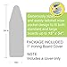Petask Ironing Board Cover and Pad, Silicone Coated Resists Scorching and Staining Ironing Board Pads with Elastic Edges, 15