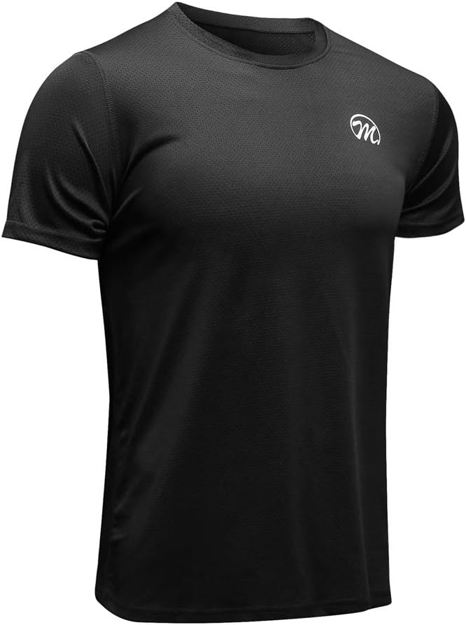 MEETWEE Men’s Sport T-Shirt, Breathable Cool Dry Mesh Base Layer Tops Short Sleeve Running Top Gym Shirt