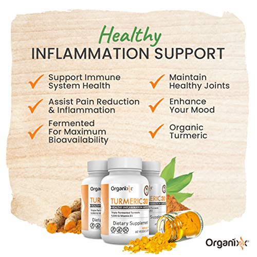 Organixx Turmeric Curcumin, Natural Inflammatory, and Immune Support