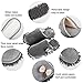 KISSTAKER One Pair Mop Cleaning Dusters House Slippers Shoes Cover Detachable Mopping Shoes (Grey Bow-Knot)