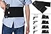 GVN Adjustable Elastic Concealment Belly Band Holster Tactical Abdominal Belt Holster for Concealed Carry With Dual Magazine Pouches Fits Glock, Ruger LCP, M&P, Sig Sauer, Ruger, Kahr, Beretta, 1911