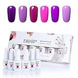 Elite99 Gel Nail Polish Gift Box Set, Soak-off UV LED Gel Polish Nail Art Manicure Decoration 8ml C007