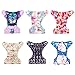 ALVABABY 6 Pack Cloth Diaper with 12 Inserts One Size Adjustable Washable Reusable Diaper Cover for Baby Girls and Boys
