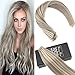 Sunny 18inch Human Hair Blonde Extensions Tape in #20 Dirty Blonde Mixed with #60 Platium Blonde Seamless Remy Tape in Extensions 20pcs 50g/pack