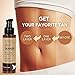 Evagloss Self Tanner Sunless Tanning Lotion - Natural Healthy Beautiful Golden Glow for Body & Face, Gradual & Even Buildable Bronzer Light Medium or Dark