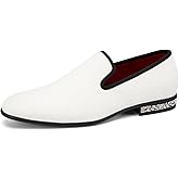 JITAI Men's Dress Shoes - Casual Rubber & Leather Loafers for Men - Fashion Business Formal Wear
