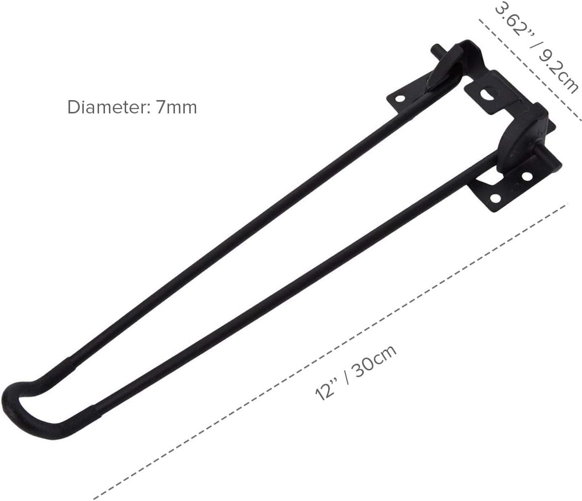 La Vane 12 inch / 30cm Folding Table Legs - Image 3