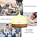 Essential Oil Diffuser OKACHI GLIYA Cool Mist Adjustment Aroma Humidifier for Aromatherapy BPA-Free Timer Waterless Auto Shut off 7 Color LED Night Light for Home Office Baby Yoga Spa Wood Grain