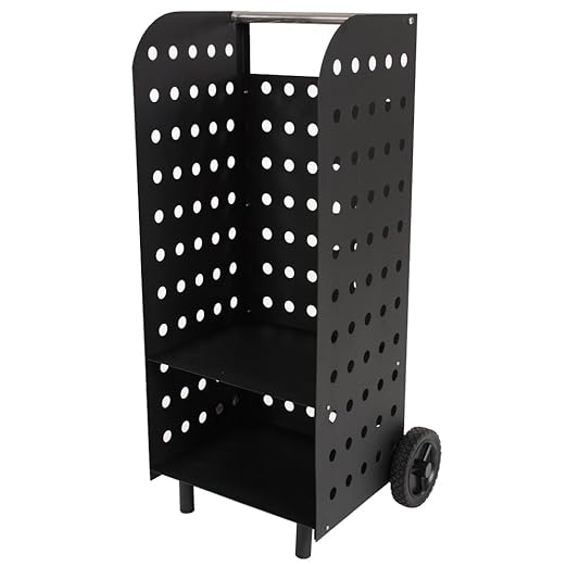 title=TecTake Carrello portalegna in legno caminetto camino stufa porta legna da