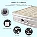 Mpow Air Mattress, Queen Inflatable Mattress, Elevated Raised Air Bed with Built-in Electric Pump, Queen Size Bed Height 19″, Max Capacity 600lbsthumb 3