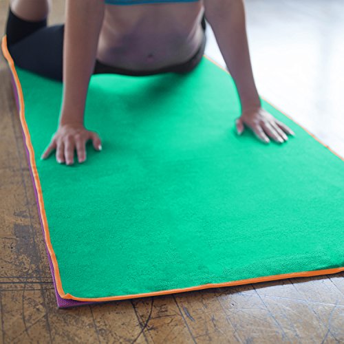 Yoga Towel Classic - 100% Microfiber Yoga Mat Towels - Without Silicone Backing - Absorbent - Thin - Lightweight - Durable - Multiple Sizes and Colors - 24" x 68"