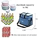 Carperipher Cooler Bag Insulated, 24 Can Collapsible Soft Portable Lunch Cooling Tote Bag for Men, Women, Travel,Camping Picnic, Beach, BBQ, Wine/Car Cool Beer Groceries Storage, Leakproof Liner, Bluethumb 2