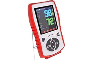 Piegricdiat Vet Pulse Oximeter Handheld Oximeter with 2.8" LCD, Pet Vital Signs Monitor for SpO2 / Heart Rate/TEMP, Rechargea