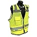 Radians SV59-2ZGD-S Heavy Duty Surveyor Vest Hi Vis Green Mesh Small Chrome Snap