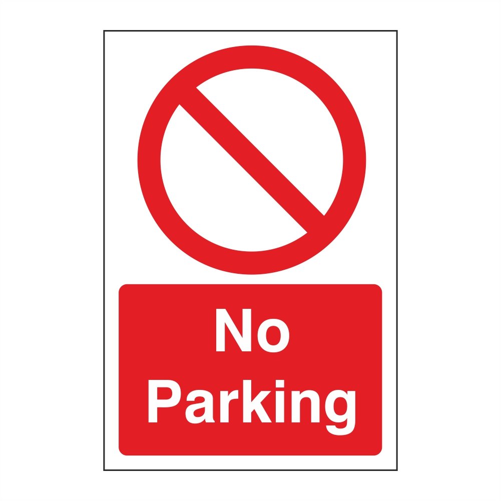 Pack Of 2 No Parking Sign 0mm X 300mm Buy Online In Trinidad And Tobago At Desertcart