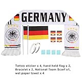 AOZKY Stick Flag Fans Scarf Tattoo Stickers Silicone Bracelet Football Suit Cheerleading Supplies for World Cup 2018, Olympic, Bar, Sports Events, Festival Events Celebrations